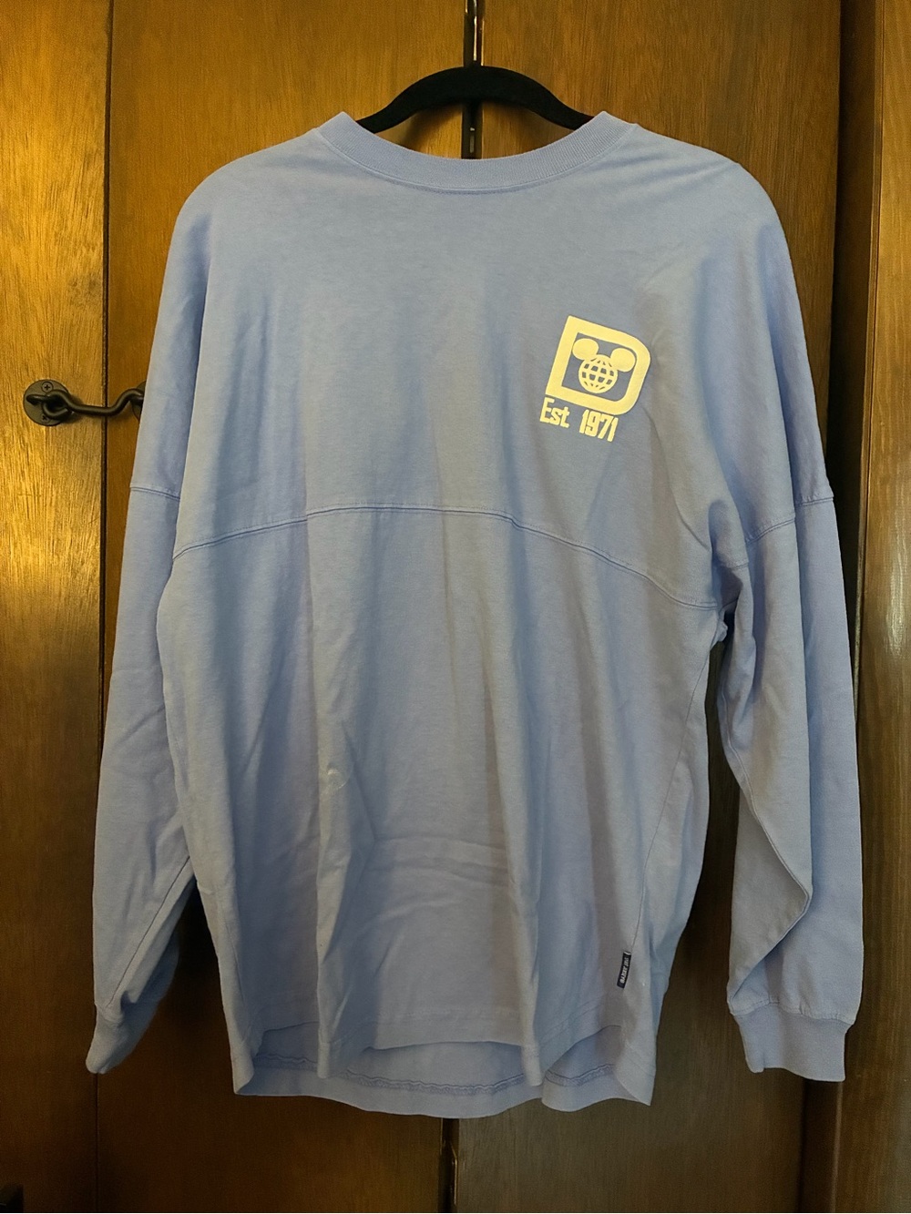 Disney Periwinkle Graphic Long Sleeve Tee/Spirit Jersey with White Logo